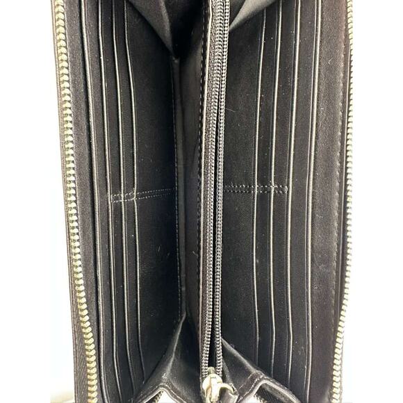 Coach Black Double Zip Wallet - Picture 7 of 7